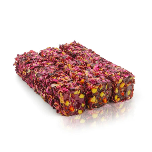 Turkish Delight Lokum mit Granatapfel, Pistazien & Rosenblättern 500g