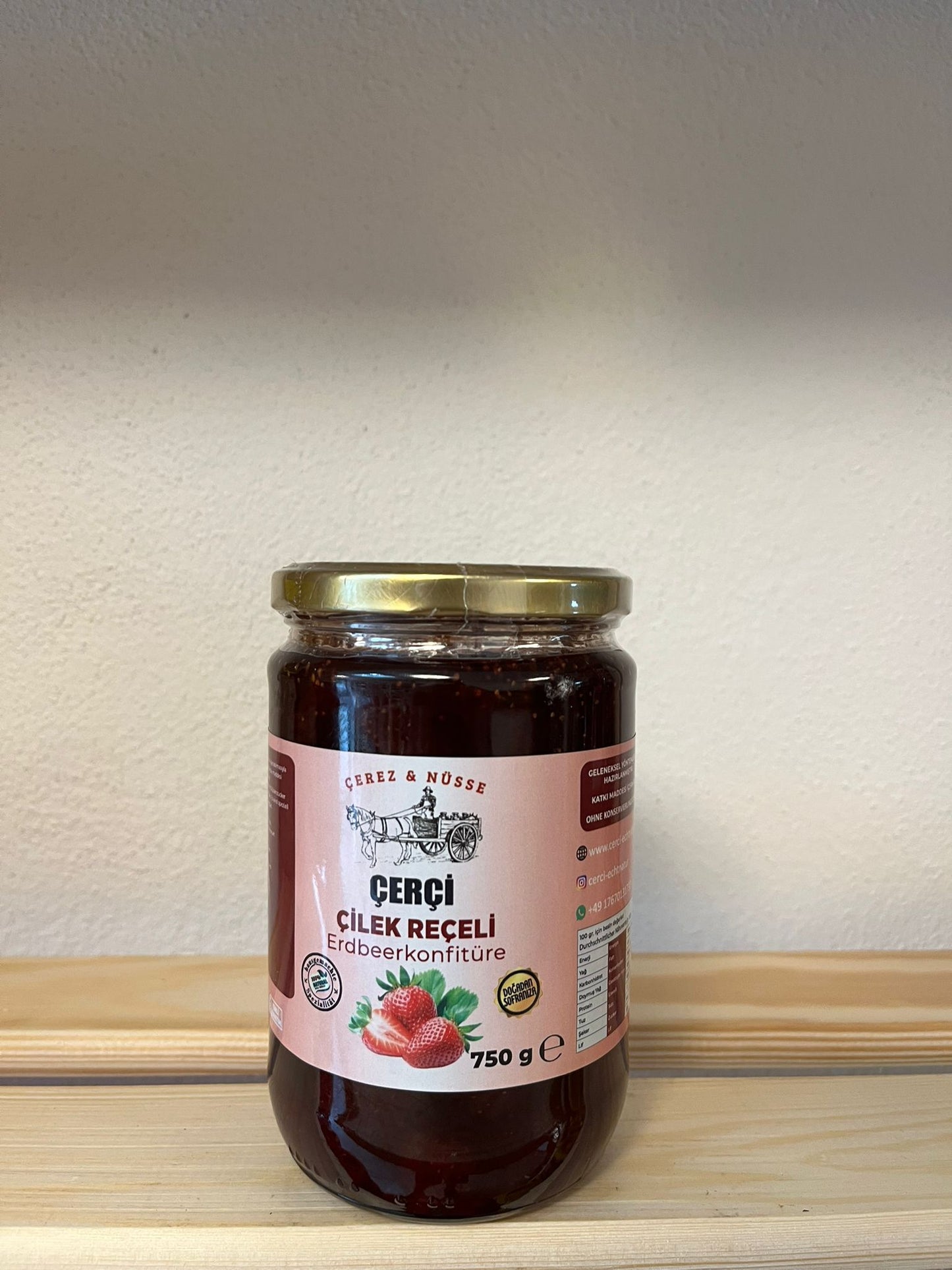 Erdbeerkonfitüre 750g